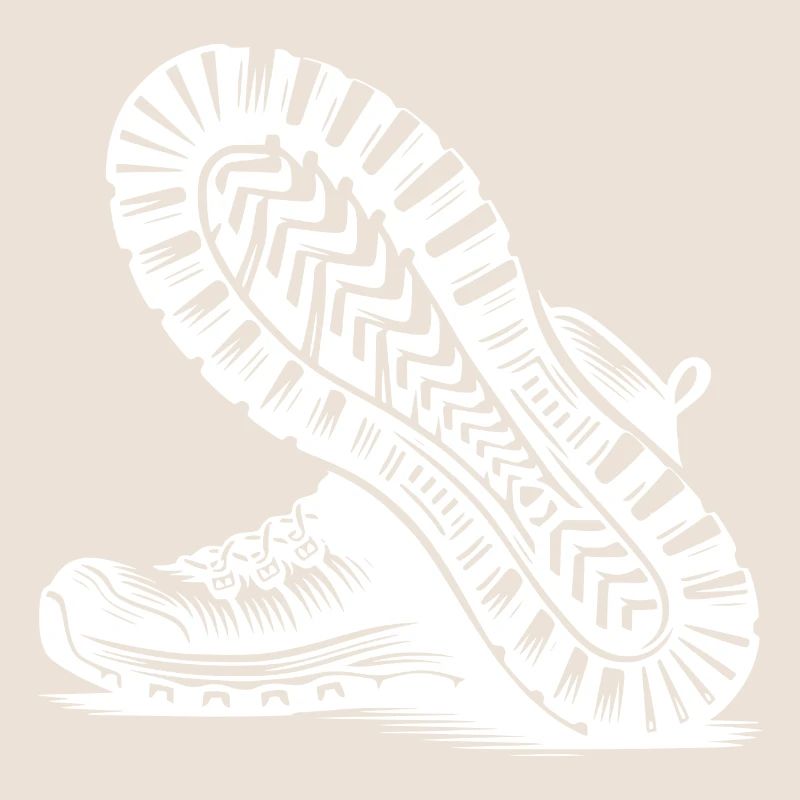 Hiking boots with deep tread