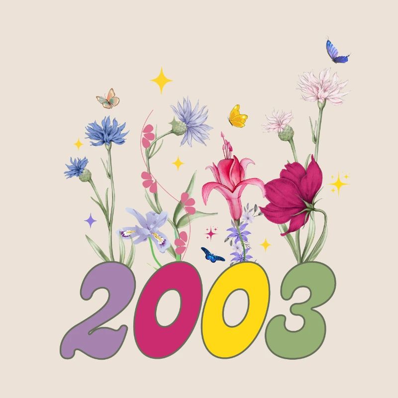 Année de naissance 2003 fleurs sauvages