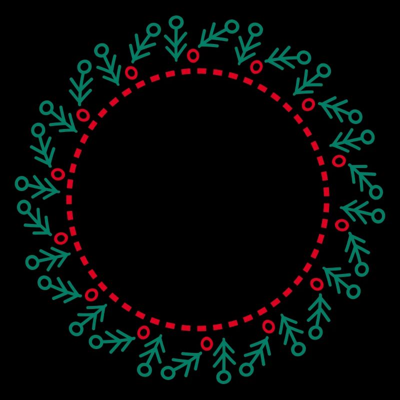 Neujahrs- und Weihnachtskranz