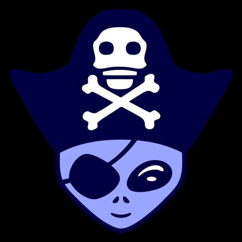 Alien Pirate Captain Cap Funny Alien