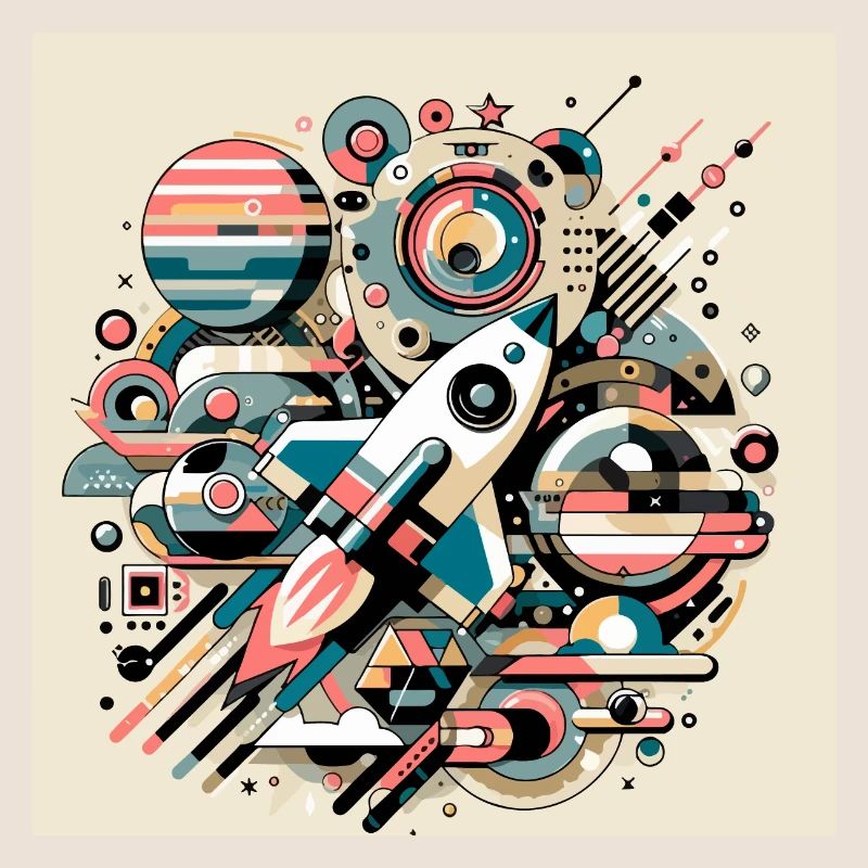 Expédition spatiale colorée