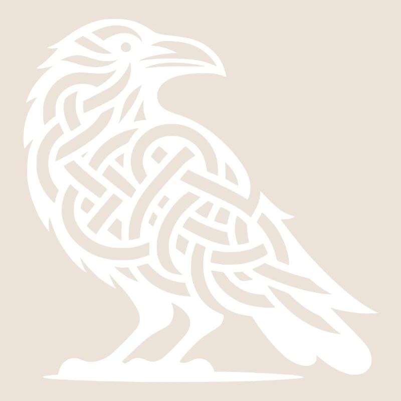 Wild Crows Bird Celtic Tattoo Knot Style