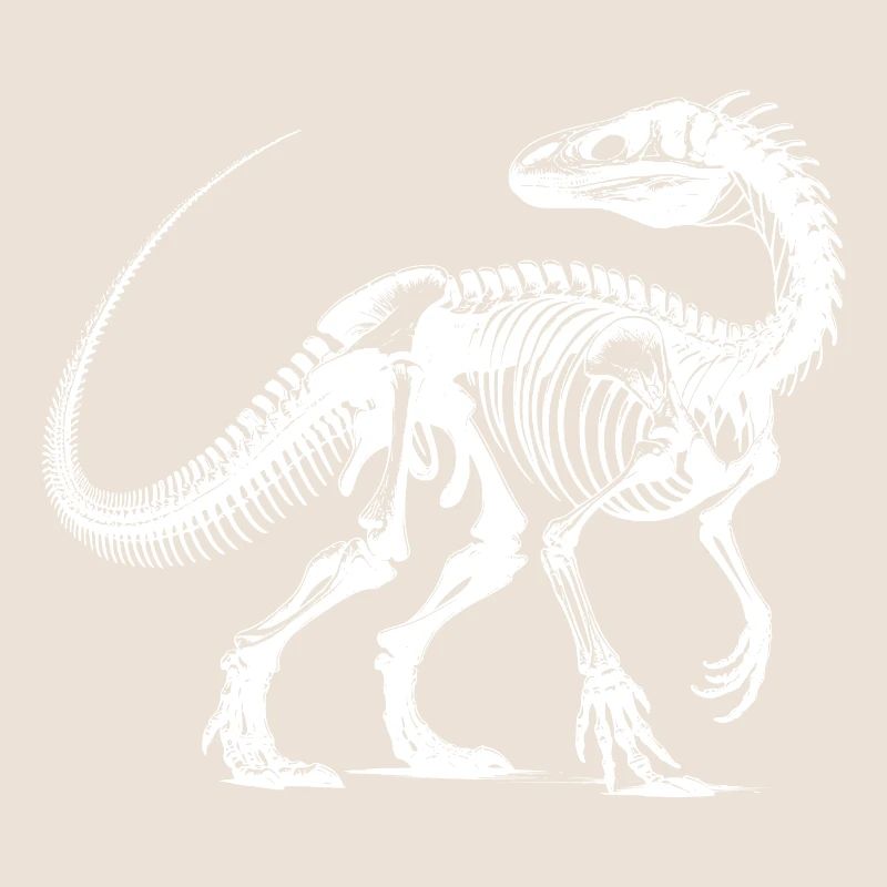 Evolution in Lines Dinosaur Fossil Bones