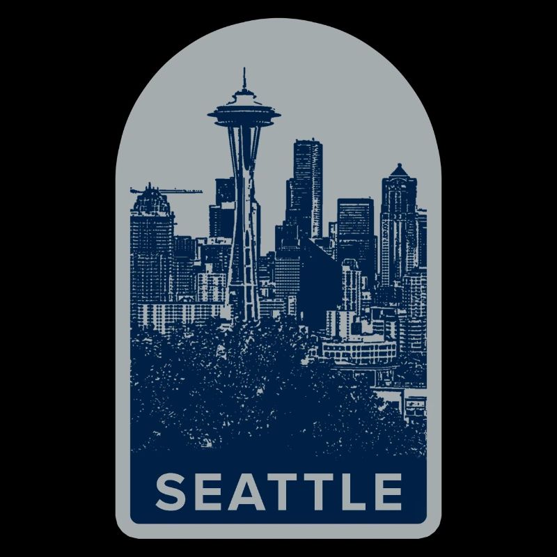 Seattle Skyline Abzeichen