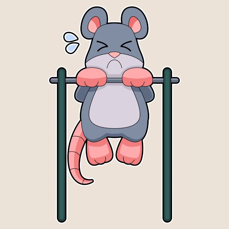 Mouse Bodybuilders Pull-ups Bodybuilding
