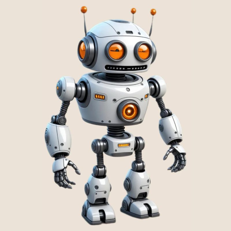 Robot de dessin animé