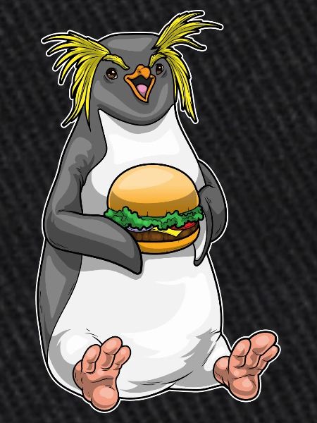 Cheeseburger pingouin