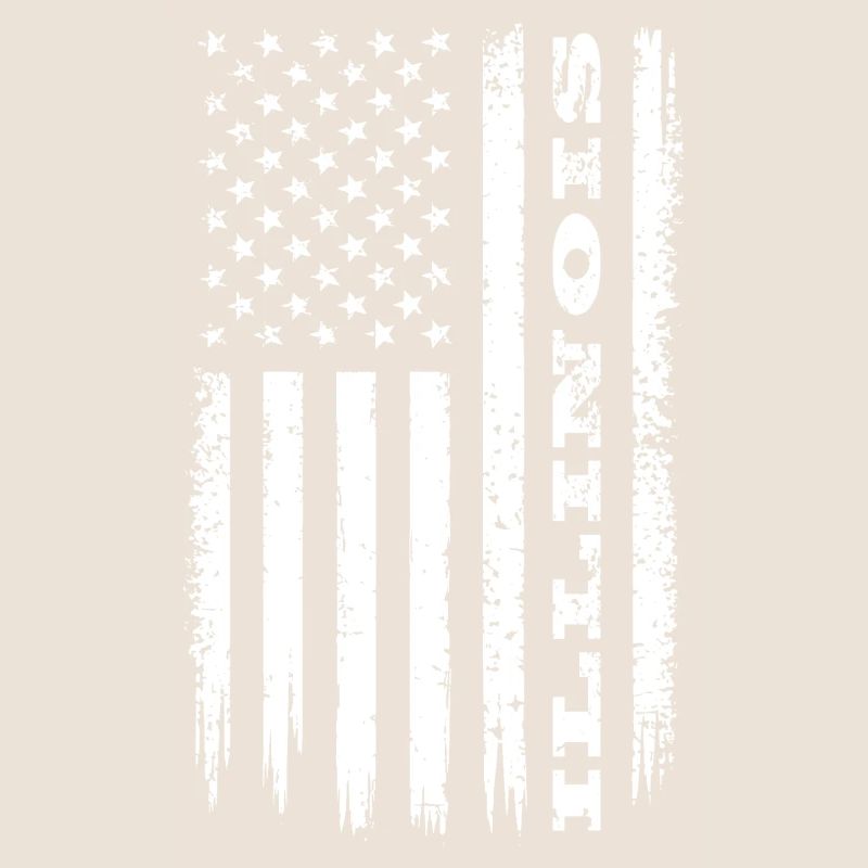 Drapeau des États-Unis Illinois State Gift