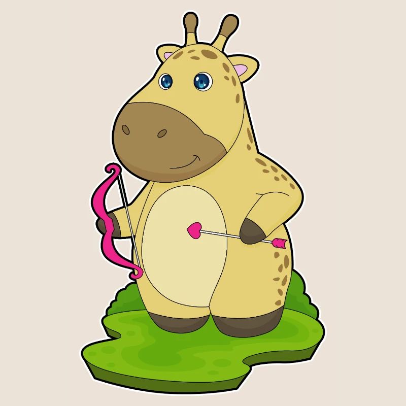 Giraffe Bogenschütze Bogen