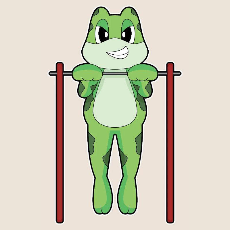 Frog Bodybuilder Pull-ups Bodybuilding