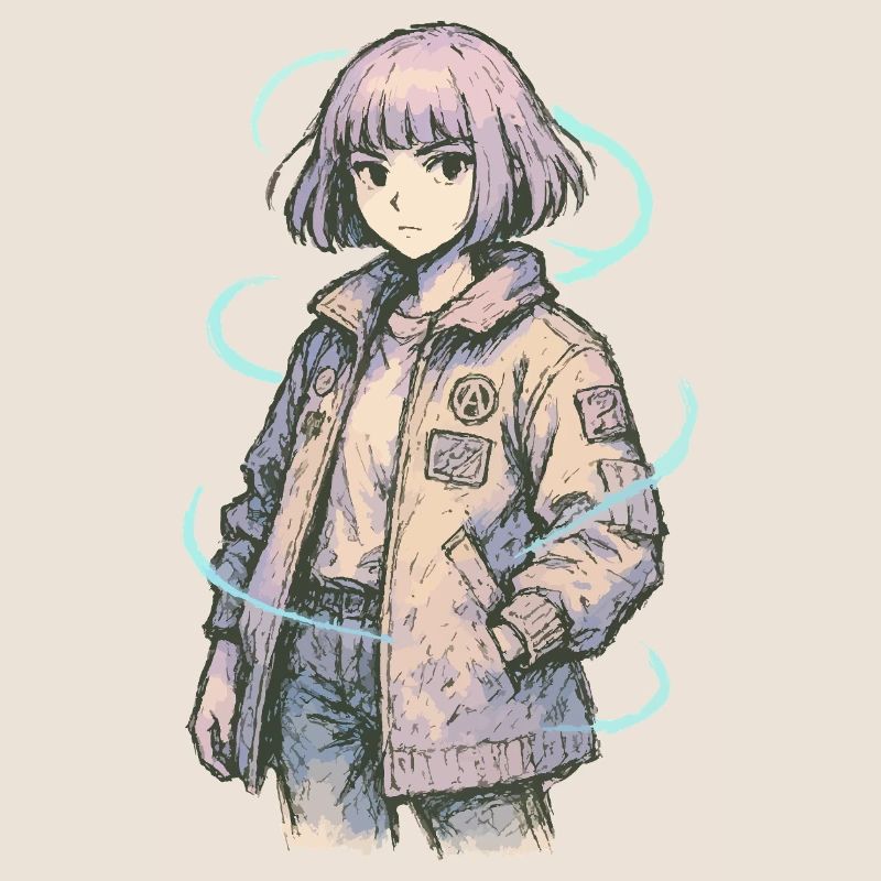 Neon Patch Bomber Mädchen