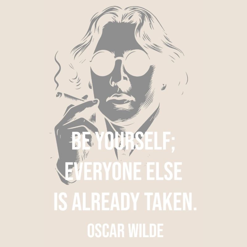 Sei du selbst, Oscar Wilde Tee
