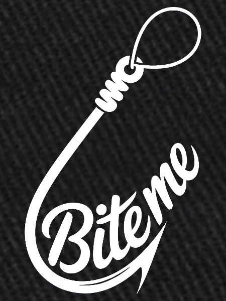 Bite Me Hook Grafik-Tee
