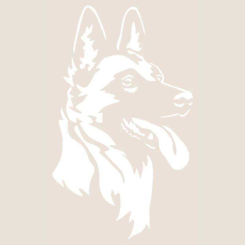 Malinois Head "Black Edition"