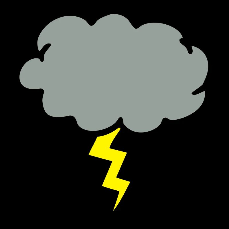 cloud thundercloud lightning thunderbolt