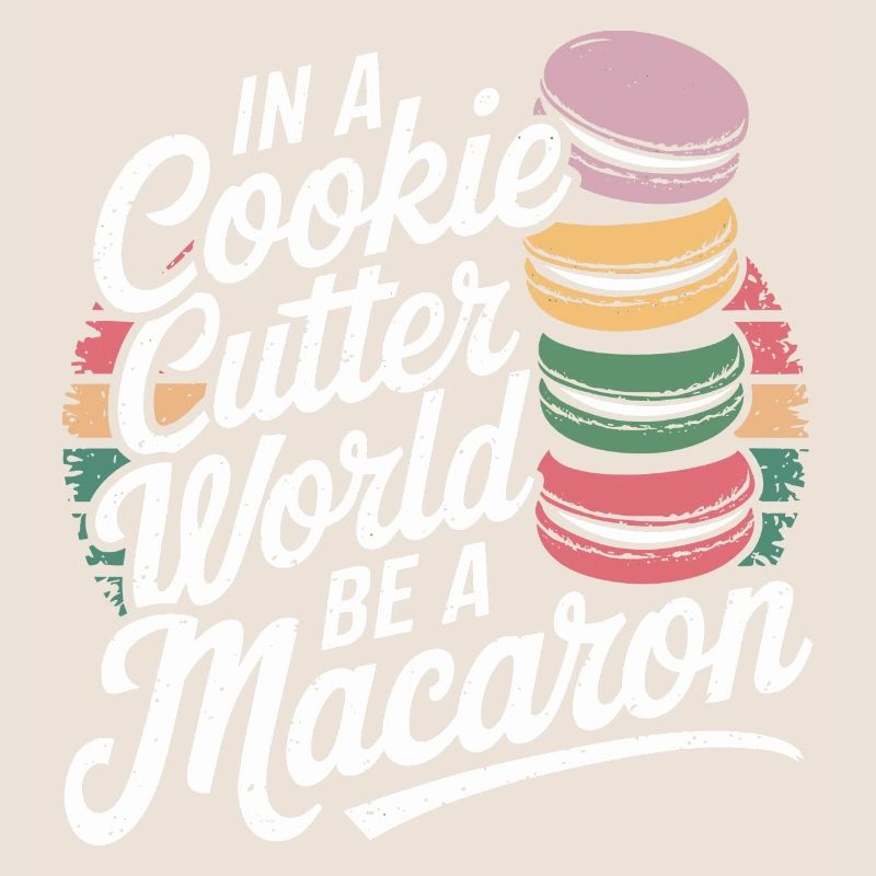 Sei wie ein bunter Macaron