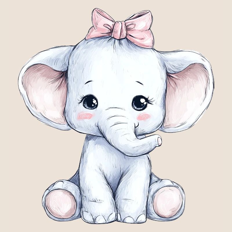 Mignon bébé éléphant
