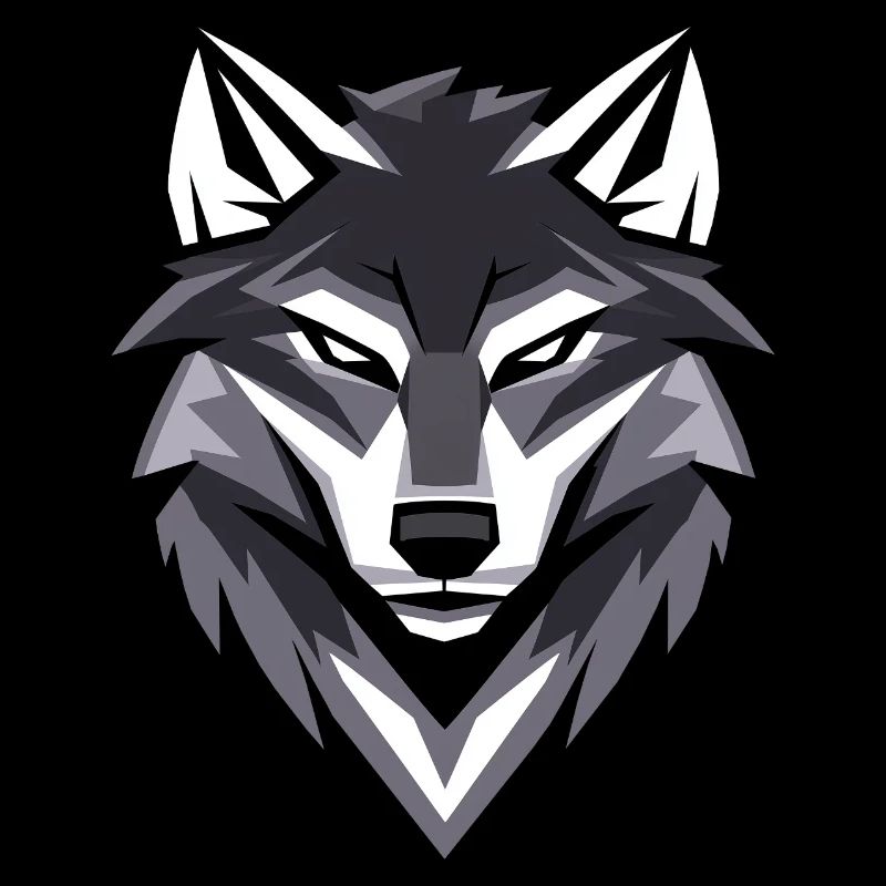 Wolf I Low Poly Art Logo Design