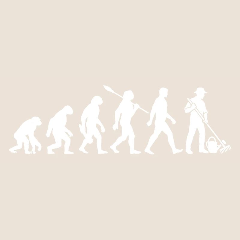 Evolution - Gärtner - Garten - Gartenarbeit