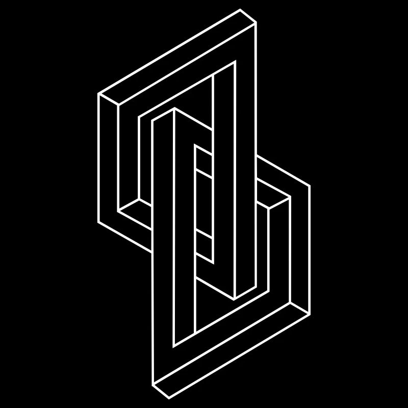 Optical Illusion - Impossible figure - Geometry