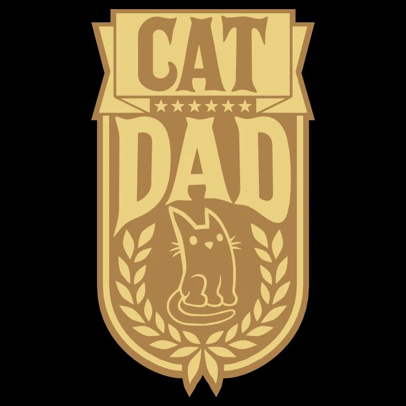 Design Cat Papa Laurel Couronne
