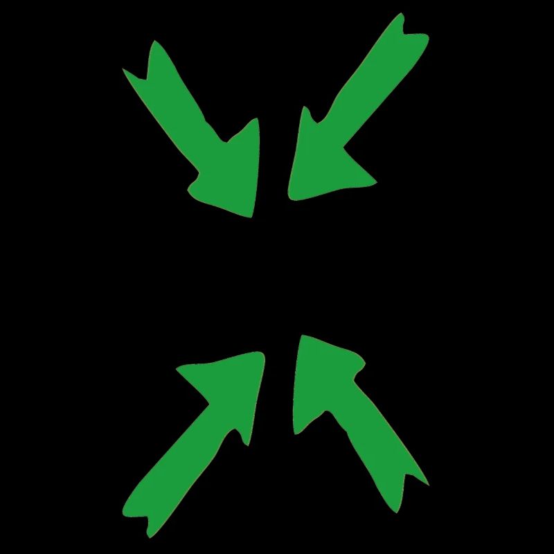 vert en point de mire