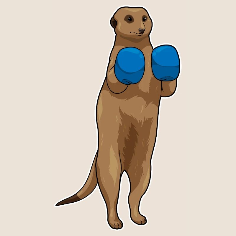 Erdmännchen Boxer Boxhandschuhe