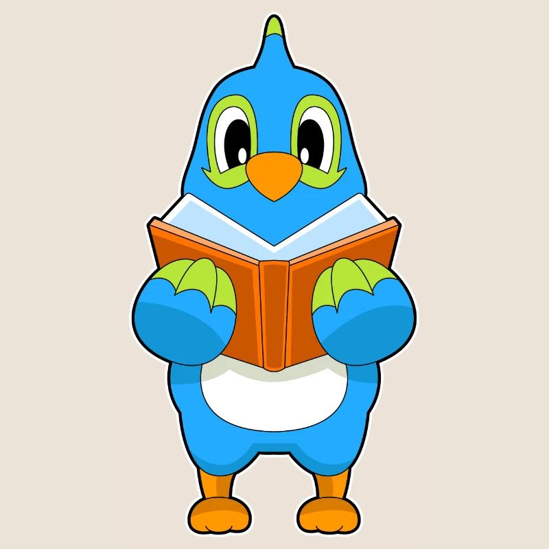 Parrot Reading Book