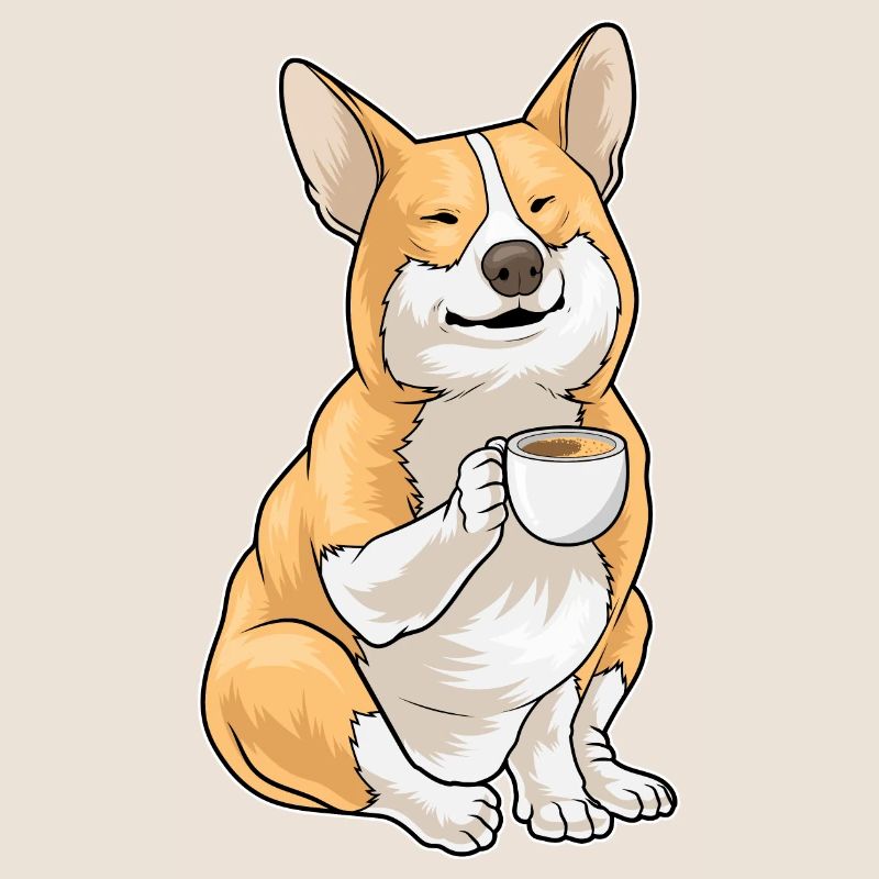Tasse à café Corgi