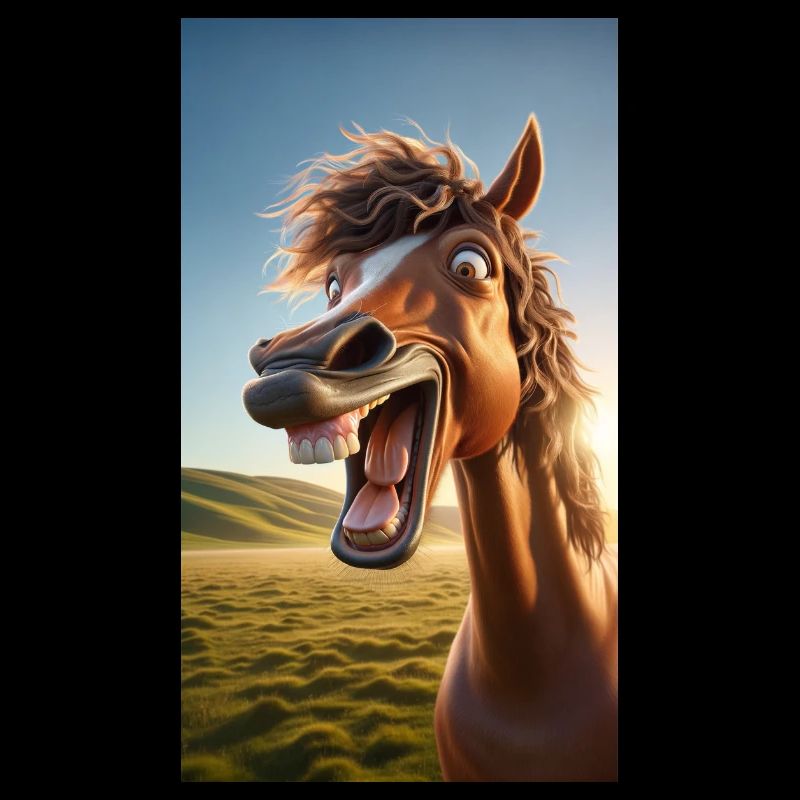 Cheval riant
