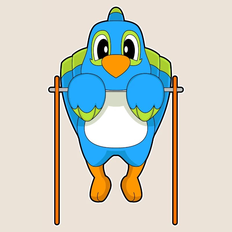 Parrot Bodybuilder Pull-ups