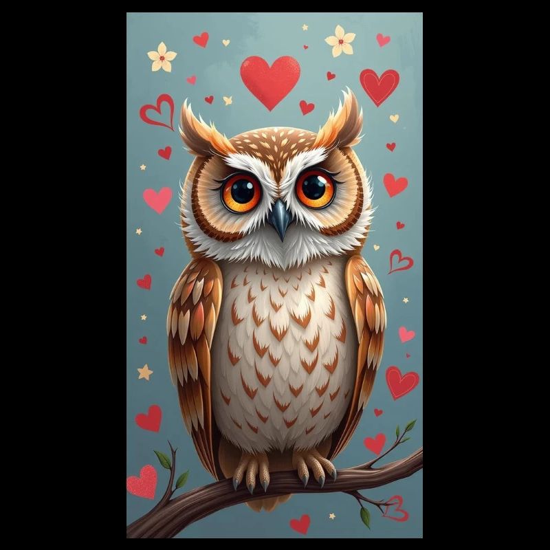 Verliebte Eule