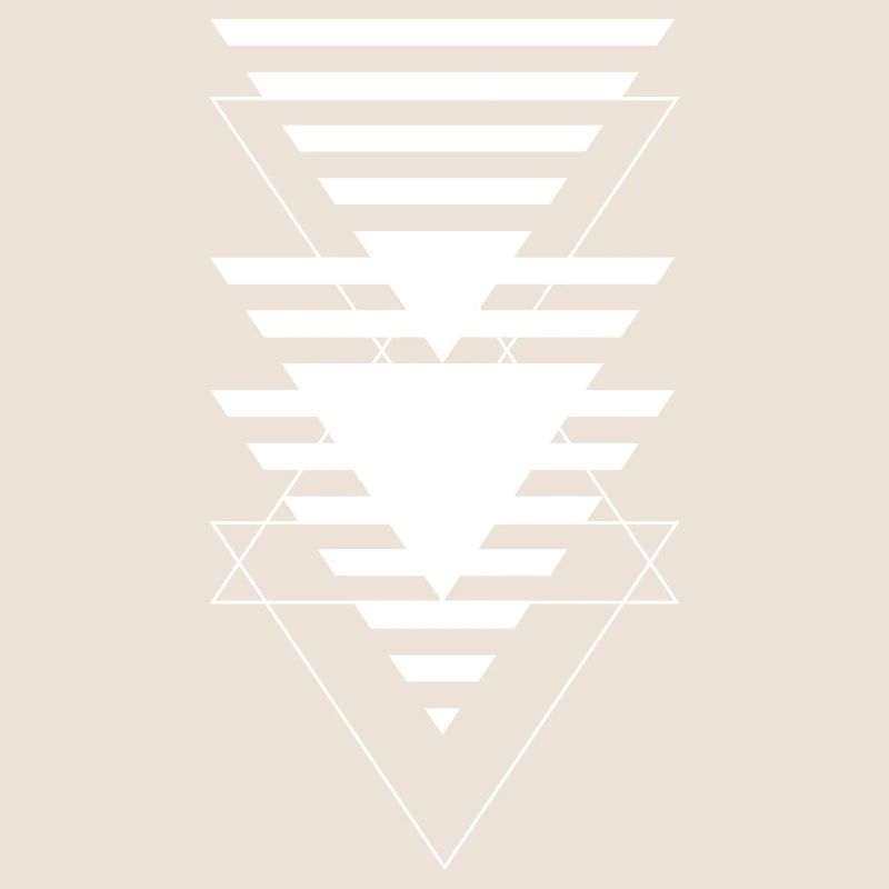 Layered Triangle Geometric Pattern