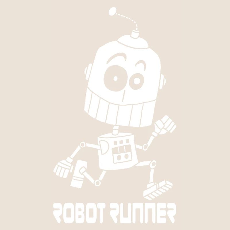 White Running Robot