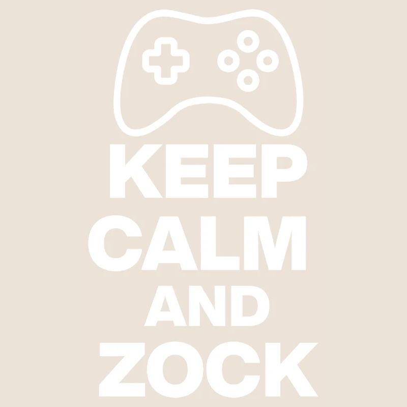 RESTEZ CALME ET JOUEZ ! CONSOLE GAMING GAMING PC blanc
