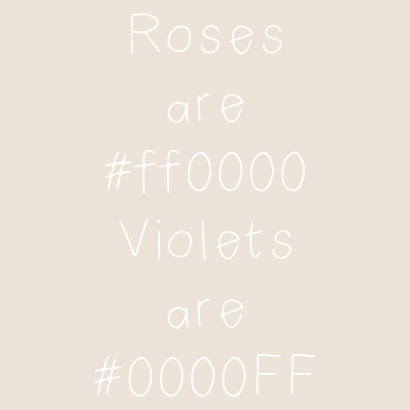 Blague sur le code couleur hexadécimal pour développeurs, codeurs et web...