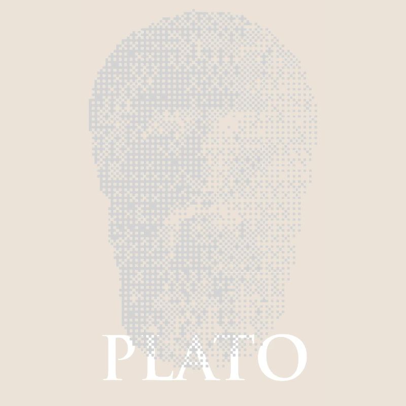 Plato Halftone Portrait
