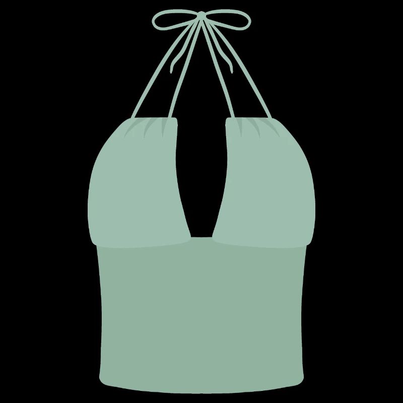Mint Halter Bikini Top