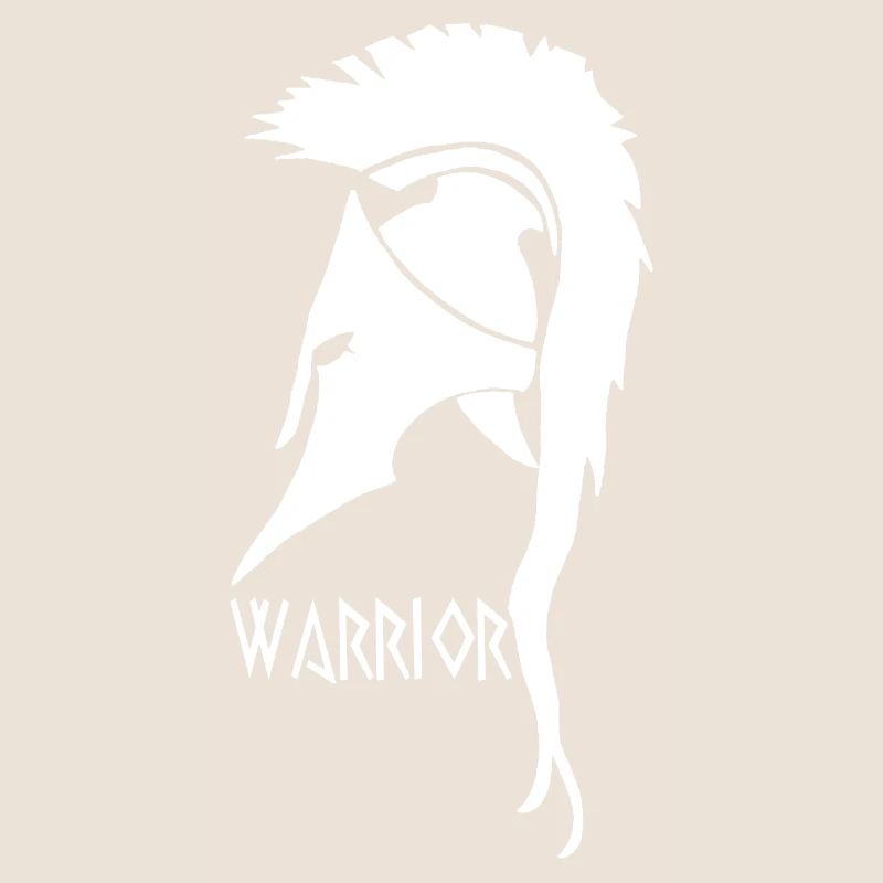 Antique White Warrior Helmet