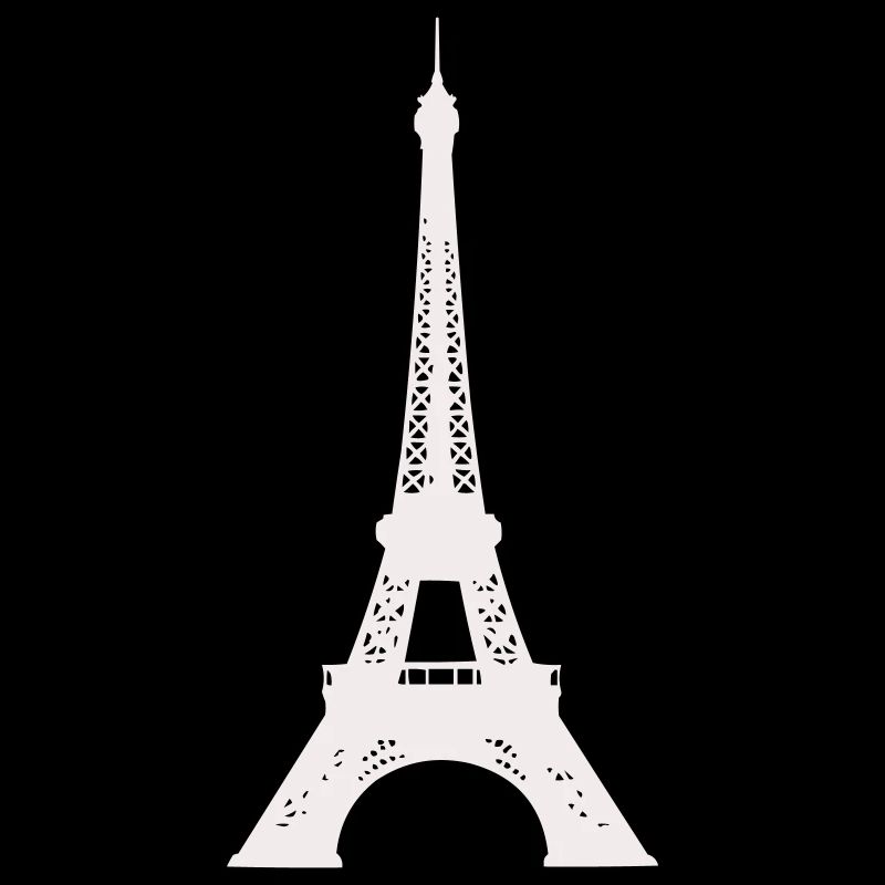 Eiffel Tower Silhouette Print