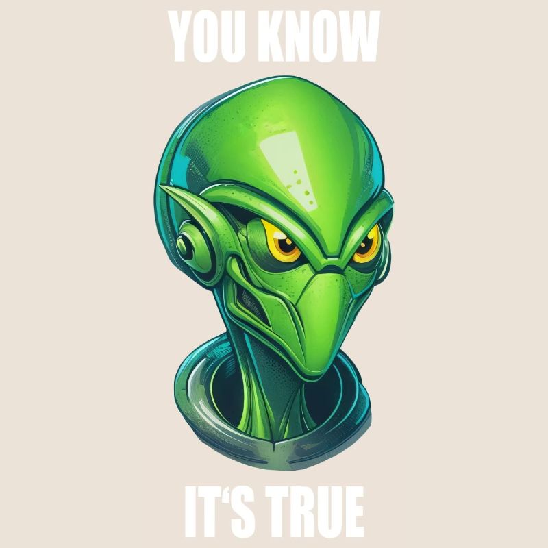 alien cyborg head - "You Know It's True"