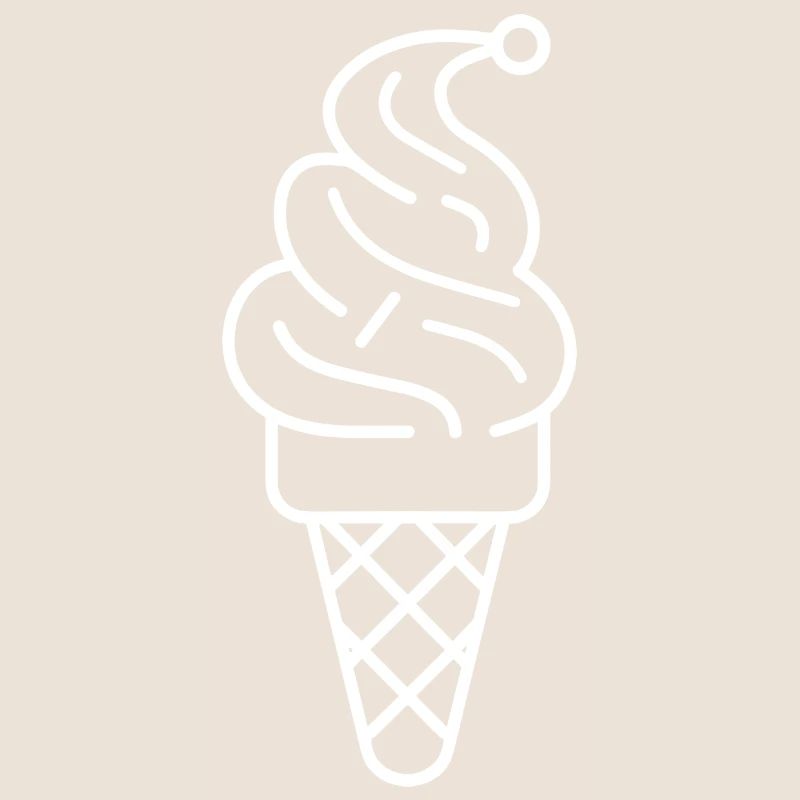 Cornet de crème glacée Dessin