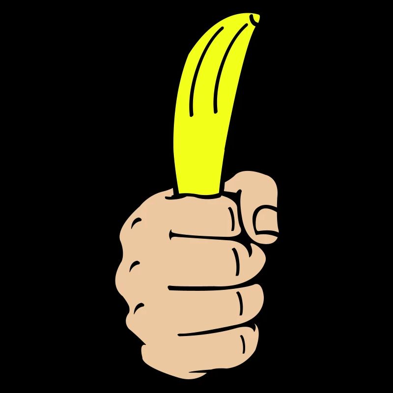 Banane à la main