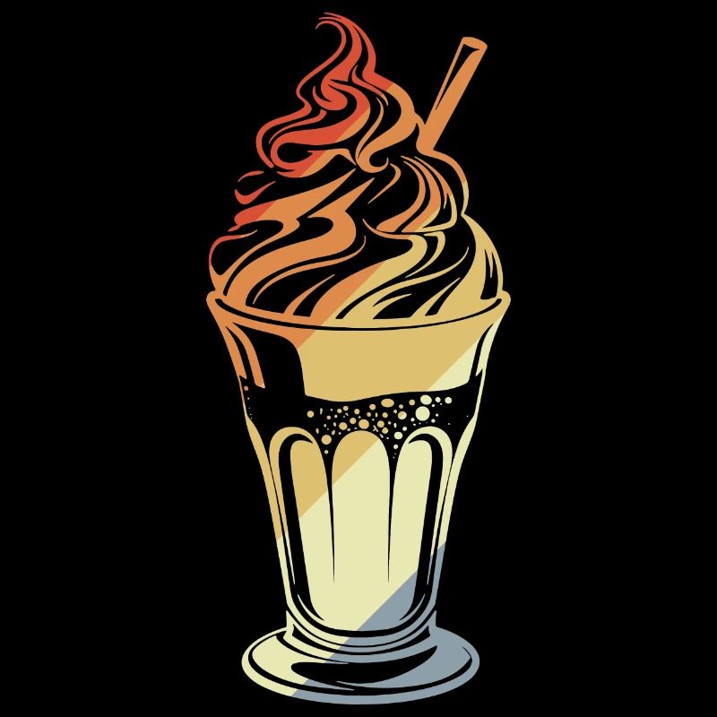 Eisbecher Retro Stil