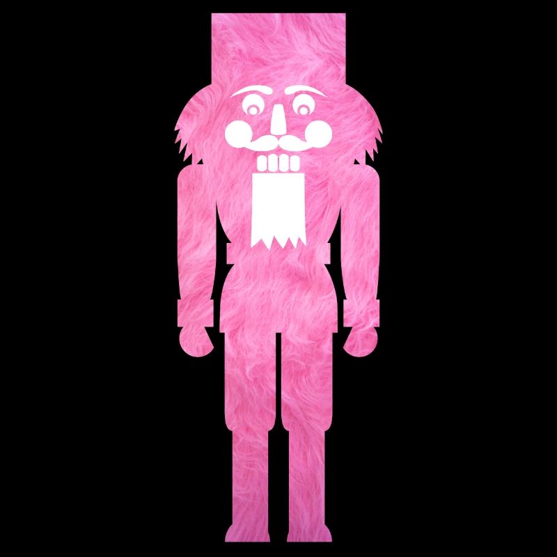 Nutcracker Plush Fluffy Christmas Pink Cool