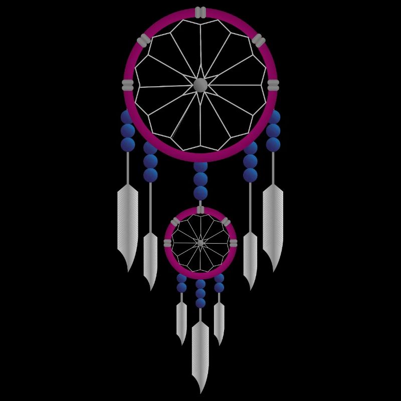 Lila-blauer Traumfänger