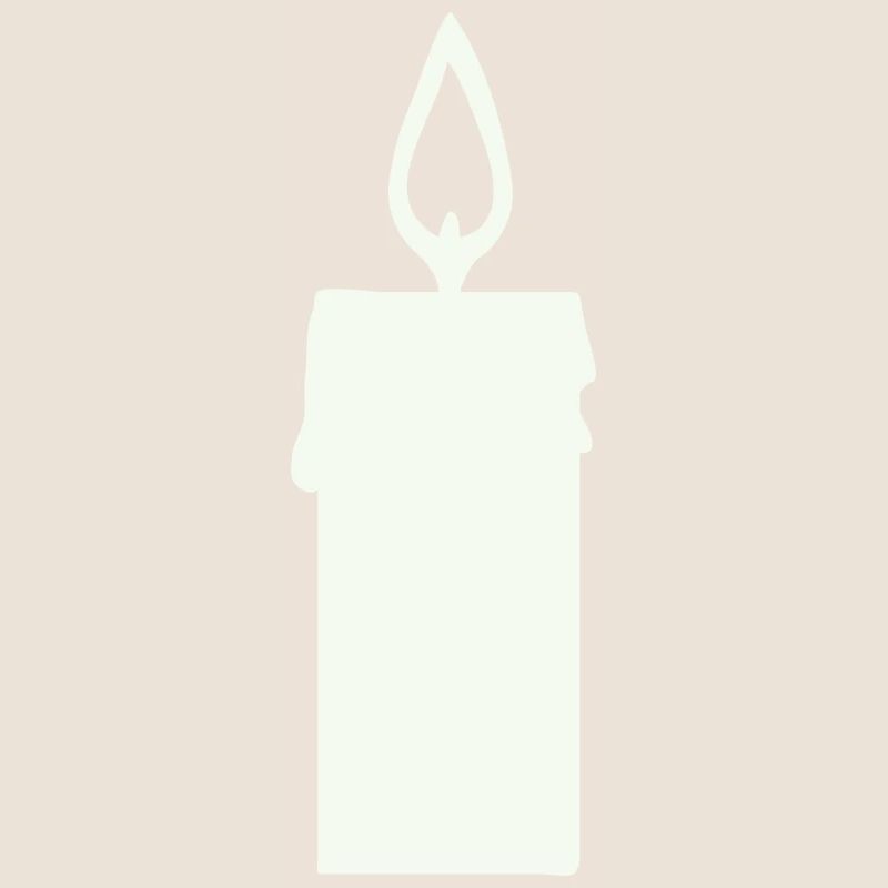 Light silhouette candle in lantern