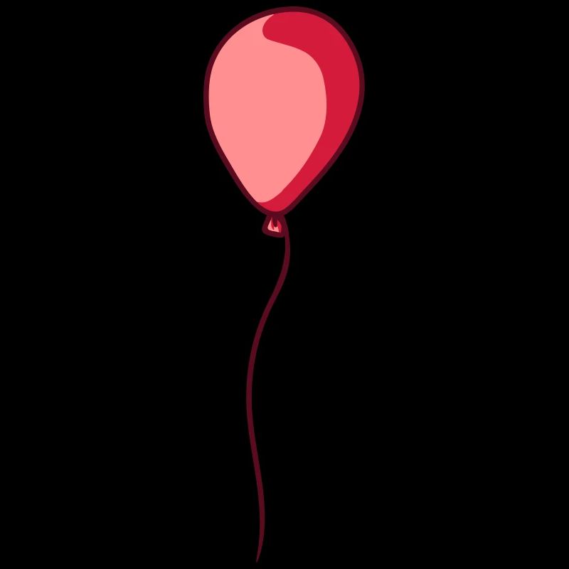 Glaenzender schwebender Luftballon