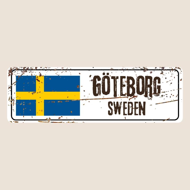 Göteborg Suède Drapeau