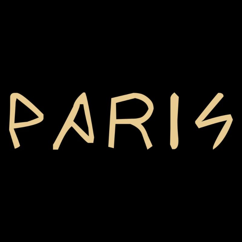 Paris Schriftzug Geschenk Geschenkidee